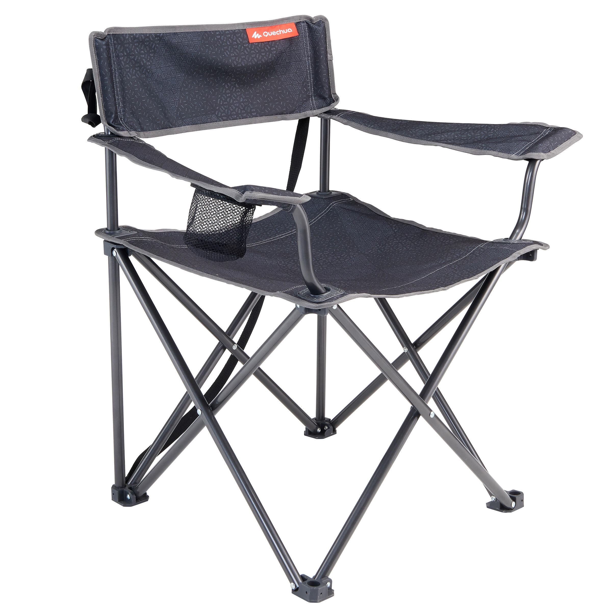 GRAND FAUTEUIL PLIANT GRIS POUR LE CAMPING Quechua | Decathlon